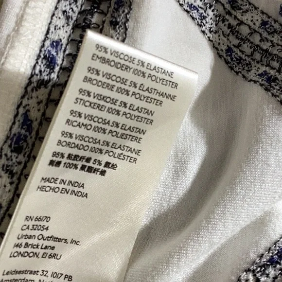 ANTHROPOLOGIE Kiana Embroidered Halter Tank Top Size S - Picture 12 of 12